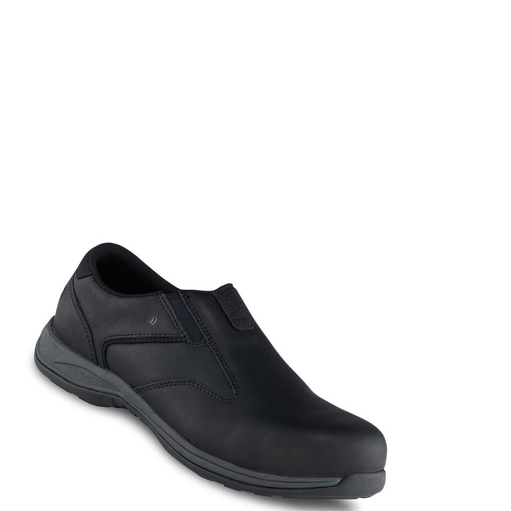 Red Wing Safety Toe Slip On Men\'s Shoes Black | ZA 182DFM